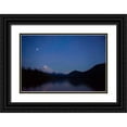 thumbnail image 1 of Probst, Greg 32x23 Black Ornate Wood Framed with Double Matting Museum Art Print Titled - Mt Hood reflecting into Lost Lake in the evening Hood National Forest-Oregon, 1 of 4