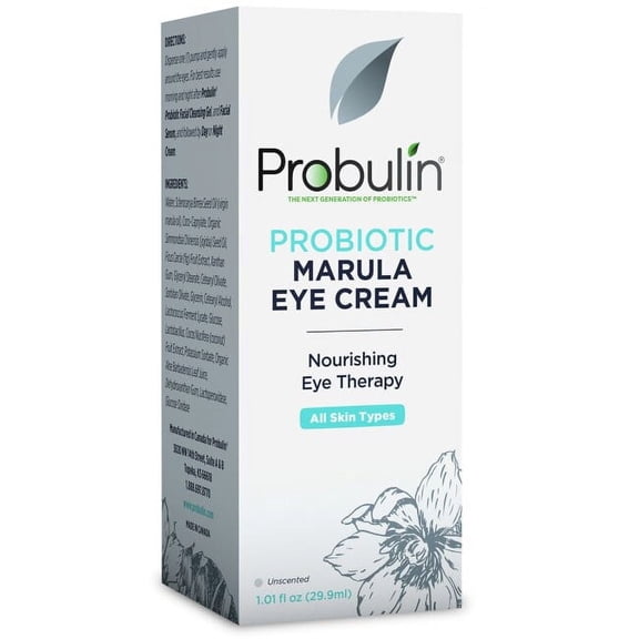 Probulin Probiotic Extract Eye Cream, Nourishing Eyes Therapy for Women, Skin Care Hydrating Gel with Marula Oil and Antioxidants, 1.01 oz