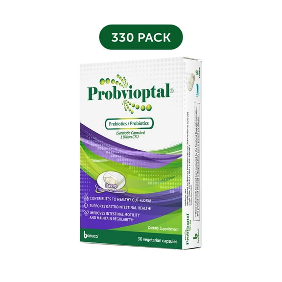 Probvioptal, 30 Capsules (330 Units), Probiotics & Prebiotics, Duocap, 1 Billion CFU, Gluten Free