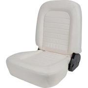 Procar 80-1550-53L Mustang-Style White Vinyl LH-Side Bucket Seat Fits select 1975-2003 FORD F150, 1993-2007 HONDA CIVIC