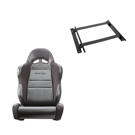 Procar Sportsman 80-1605-61R Seat, Passenger w/Frame, Slider & Mount