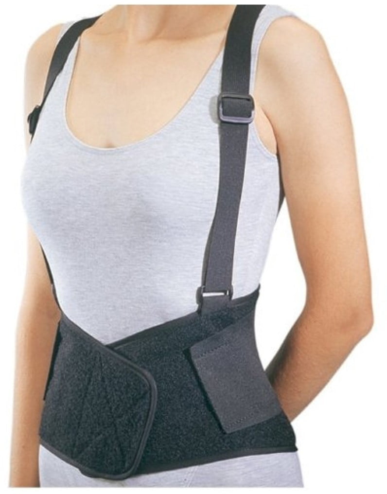 Procare 79 89145 Industrial Back Support with Suspenders Medium Black Unisex 1 Each Walmart Business Supplies