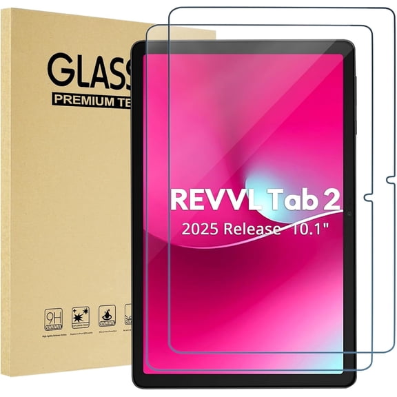 Procase 2 Pack T-Mobile REVVL Tab 2 Screen Protector, 5G 2025 10.1" -Clear