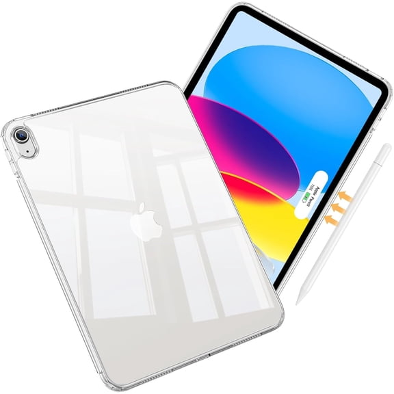 Procase Clear Case for iPad (A16) 11th Generation 2025 11 Inch/ 10th 10.9 Inch 2022 Anti-Yellow Slim Light Case -Clear