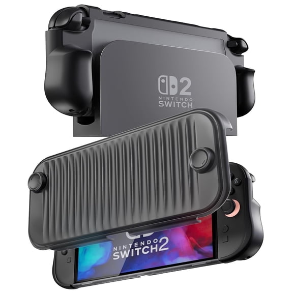 Procase Dockable Protective PC Case for 2025 Nintendo Switch 2, Shockproof Case with Kickstand for Switch 2 2025 -Black