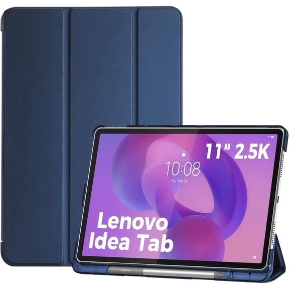 Procase Folio Case for Lenovo Idea Tab 11" 2025 with Pen Holder, Lenovo Idea Tab 11 Inch TB-336ZU/TB-336FU Slim Stand Case -Navy