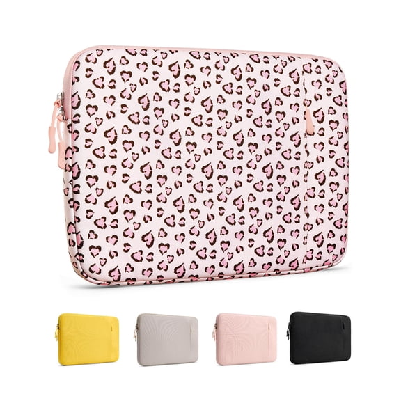 Procase Laptop Sleeve for MacBook Neo 13 inch 2026 (Model A3404, A18 Pro), Travel Protective Case with Soft Lining Pocket for MacBook Neo 13” -Pinkleopard