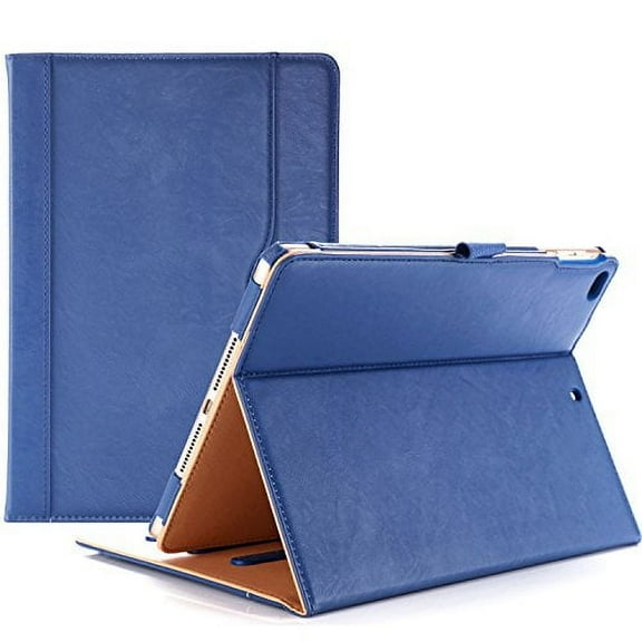 ProCase Leather Folio Case for iPad 9.7 Inch iPad 6th/5th Generation /iPad Air 2/Air 1 -Navy