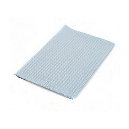 Procedure Towels, 2-Ply Tissue/Poly Backing, Waffle Embossed/Non-radiopaque, 13.5 Inches x 18 Inches, Disposable, Blue, Non-sterile, 500 Count