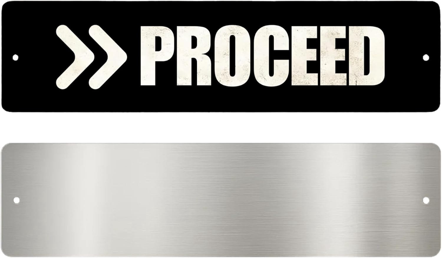 Proceed Metal Sign by DC | Arrow Metal Directional Signage for Indoor ...