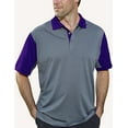 thumbnail image 1 of Procelebrity® Mens polo Corvette Recharge (Small, Graphite/Purple), 1 of 1
