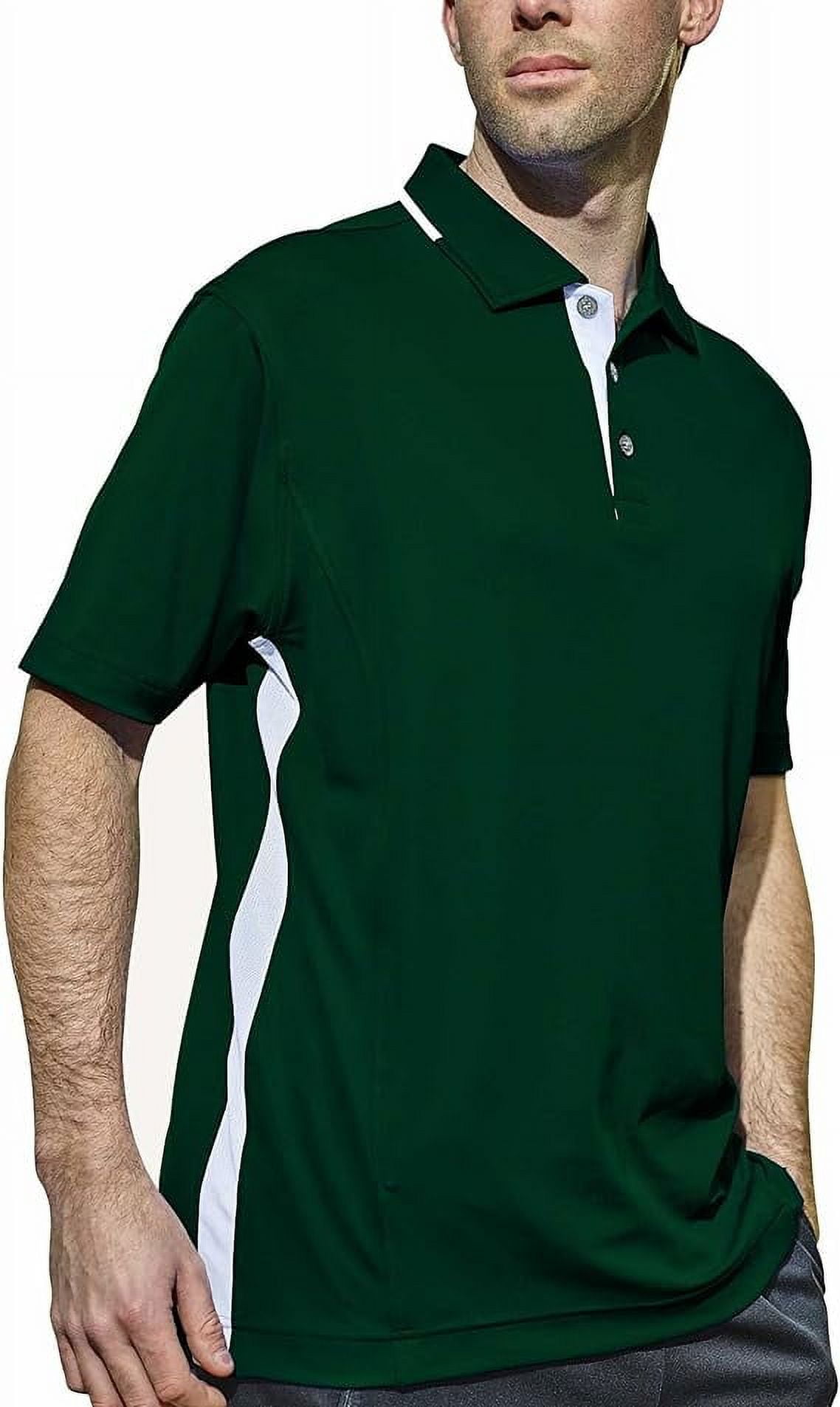 Prestige Zip Up Green, Red and White Polo 180 main image 0
