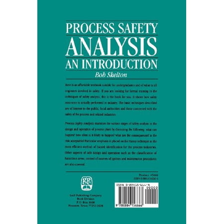Pre-Owned Process Safety Analysis 9780884156666 0884156664 Paperback 1 edition