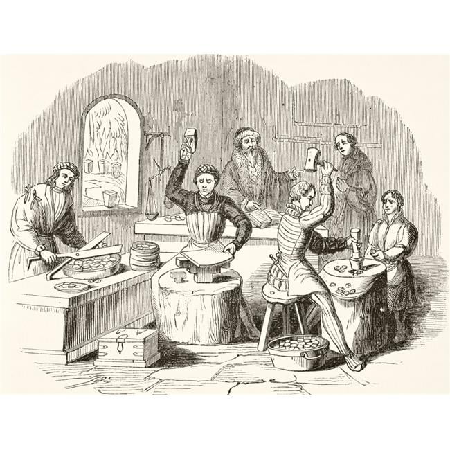 Process of Coining In 16th Century From The National &amp; Domestic History ...