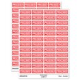 thumbnail image 1 of Processed Border Top Bottom Sticker Set - Red - Matte Finish - 1.25" Mini, 1 of 7