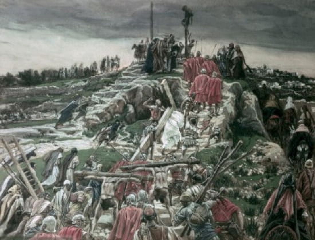 Procession Arriving at Cavalry James Tissot (1836-1902French) Canvas Art - James Tissot (18 x 24)