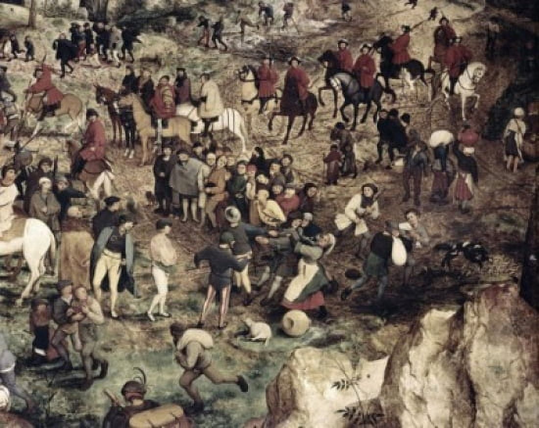 The Procession to Calvary (Detail) 1564 Pieter Bruegel the Elder (ca1525-1569Flemish) Oil on Wood Panel Kunsthistorisches Museum Vienna Austria Canvas Art - Pieter Bruegel (18 x 24)