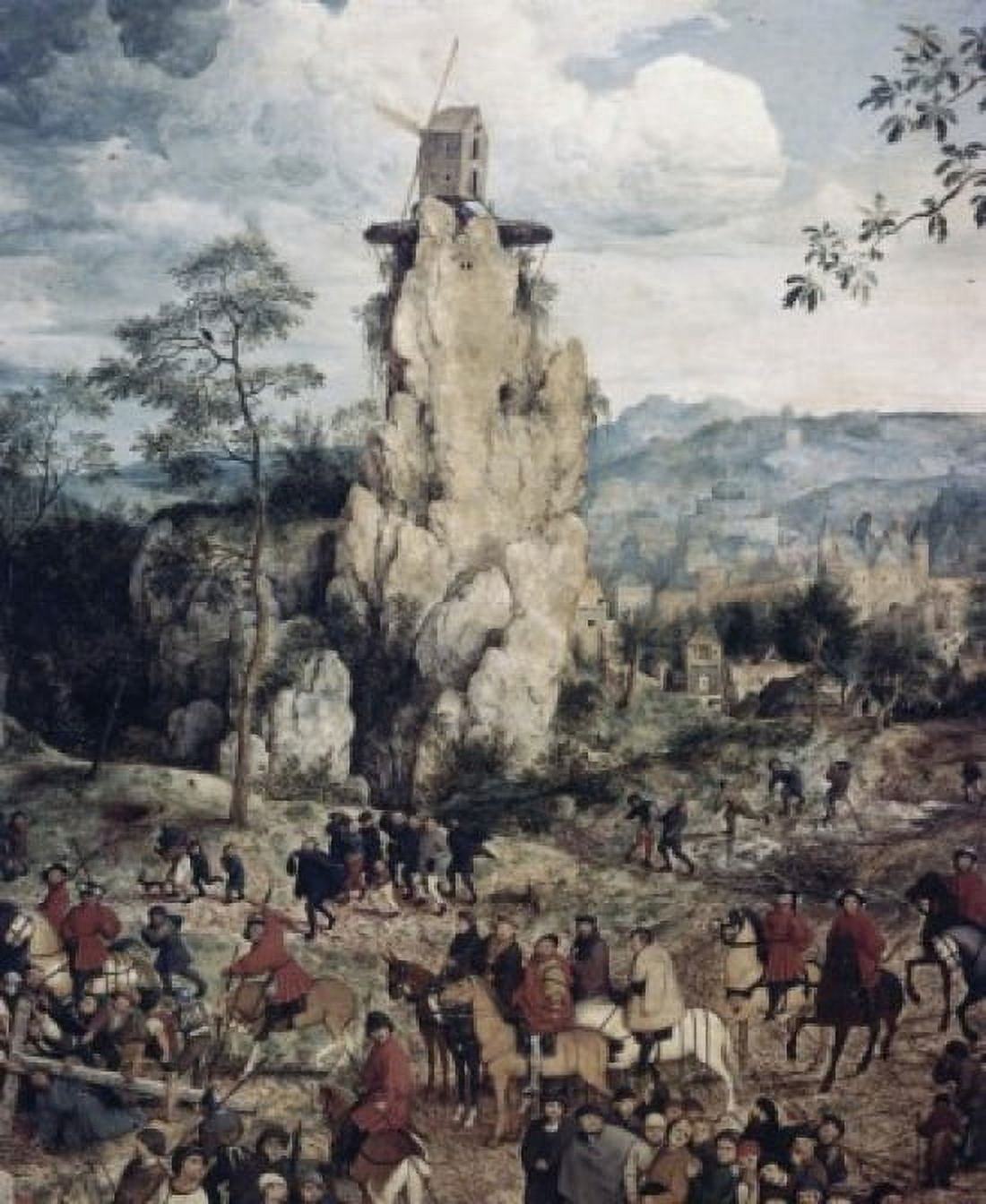 The Procession to Calvary (Detail) 1564 Pieter Bruegel the Elder (ca1525-1569Flemish) Oil on Wood Panel Kunsthistorisches Museum Vienna Austria Canvas Art - Pieter Bruegel (18 x 24)