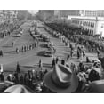 thumbnail image 1 of Procession Of Limousines As President Harry Truman Rides In The Inaugural Parade. The Members Of Battery D History (, 1 of 2