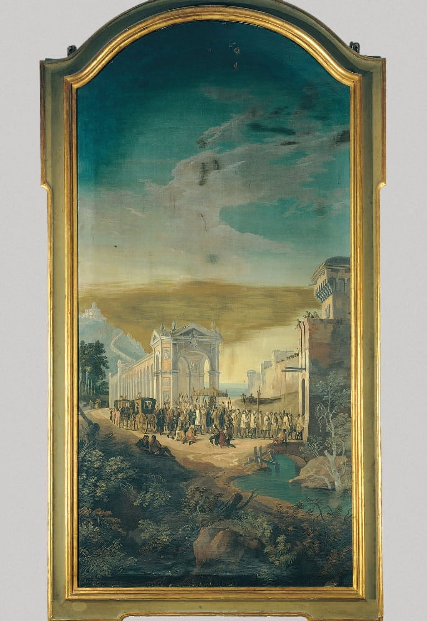 Procession Of The Madonna Of San Luca At Porta Saragozza Canvas Art - (24 x 36)