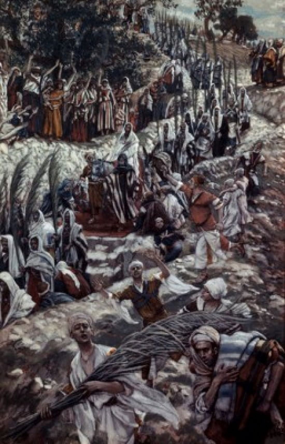 Procession on the Mount of Olives James Tissot (1836-1902 French) Canvas Art - James Tissot (18 x 24)