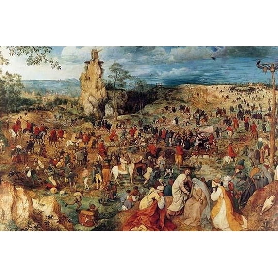 Procession to Cavalry - Complete. High quality vintage art reproduction by Buyenlarge. One of many rare and wonderful images brought