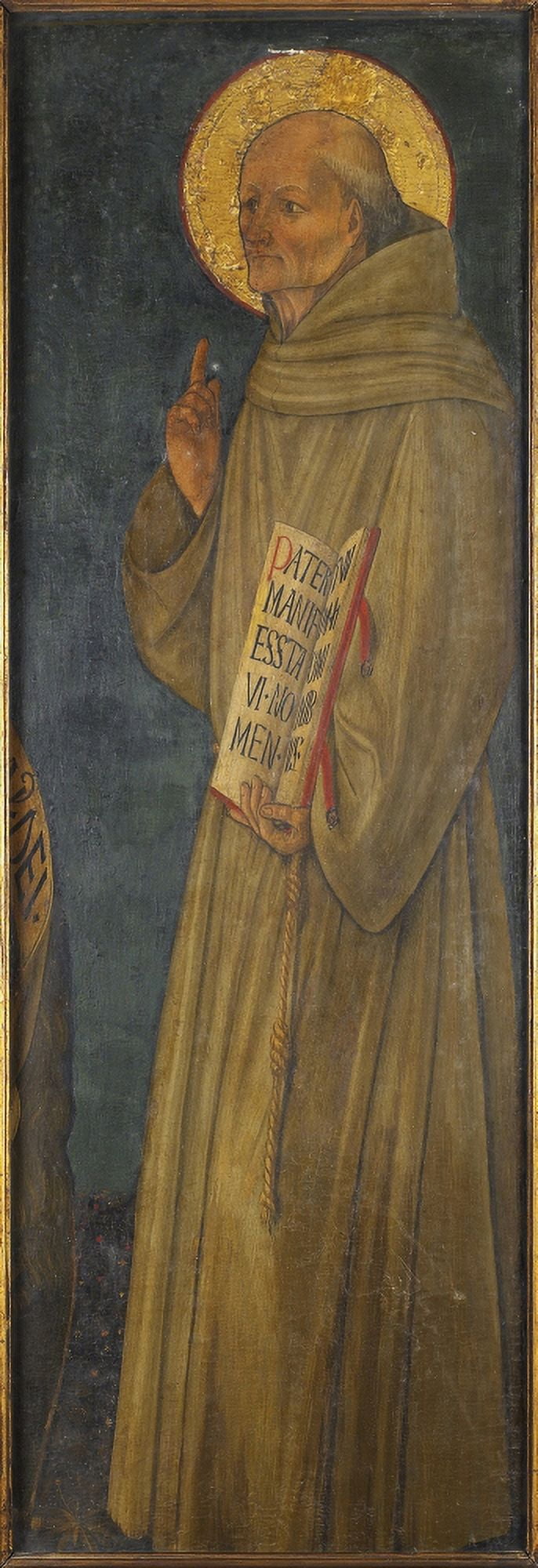 Processional Standard St Bernardine Of Siena (Verso) Canvas Art - (18 x 24)