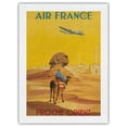 thumbnail image 1 of Proché Orient (Near East) - Sphynx Egypt - France - Vintage Airline Travel Poster by Vincent Guerra c.1948 - Japanese Unryu Rice Paper Art Print (Unframed) 18 x 24 in, 1 of 4