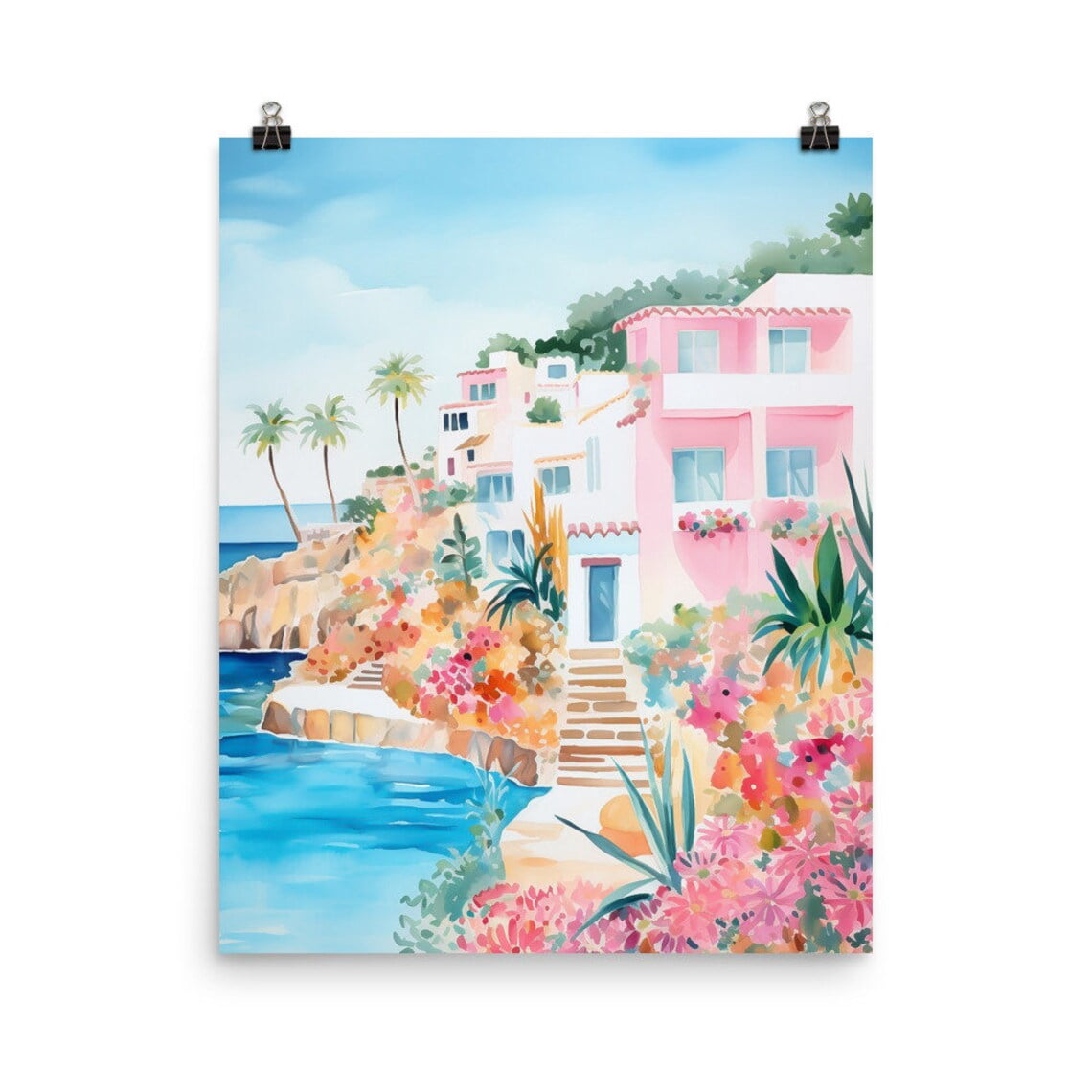 Procida Italy Print, Colorful Seaside Village Wall Art, Amalfi Coast ...
