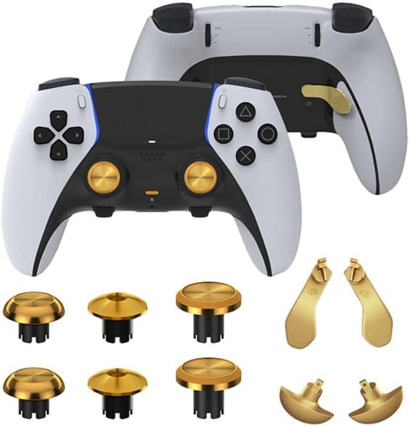 Prociv 10 in 1 Metal Thumbsticks for PS5 Edge Controller, 6 Analog