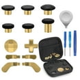 thumbnail image 1 of Prociv 17 in 1 Metal Thumbsticks for Xbox One Elite Series 2, Elite Series 2 Controller Accessory Parts, Gaming Accessory Replacement, Metal Mod 6 Swap Joystick, 4 Paddles, 2 D-Pads, 1 Tool (Gold), 1 of 8