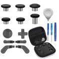 thumbnail image 1 of Prociv 17 in 1 Metal Thumbsticks for Xbox One Elite Series 2, Elite Series 2 Controller Accessory Parts, Gaming Accessory Replacement, Metal Mod 6 Swap Joystick, 4 Paddles, 2 D-Pads, 1 Tool (Black), 1 of 9