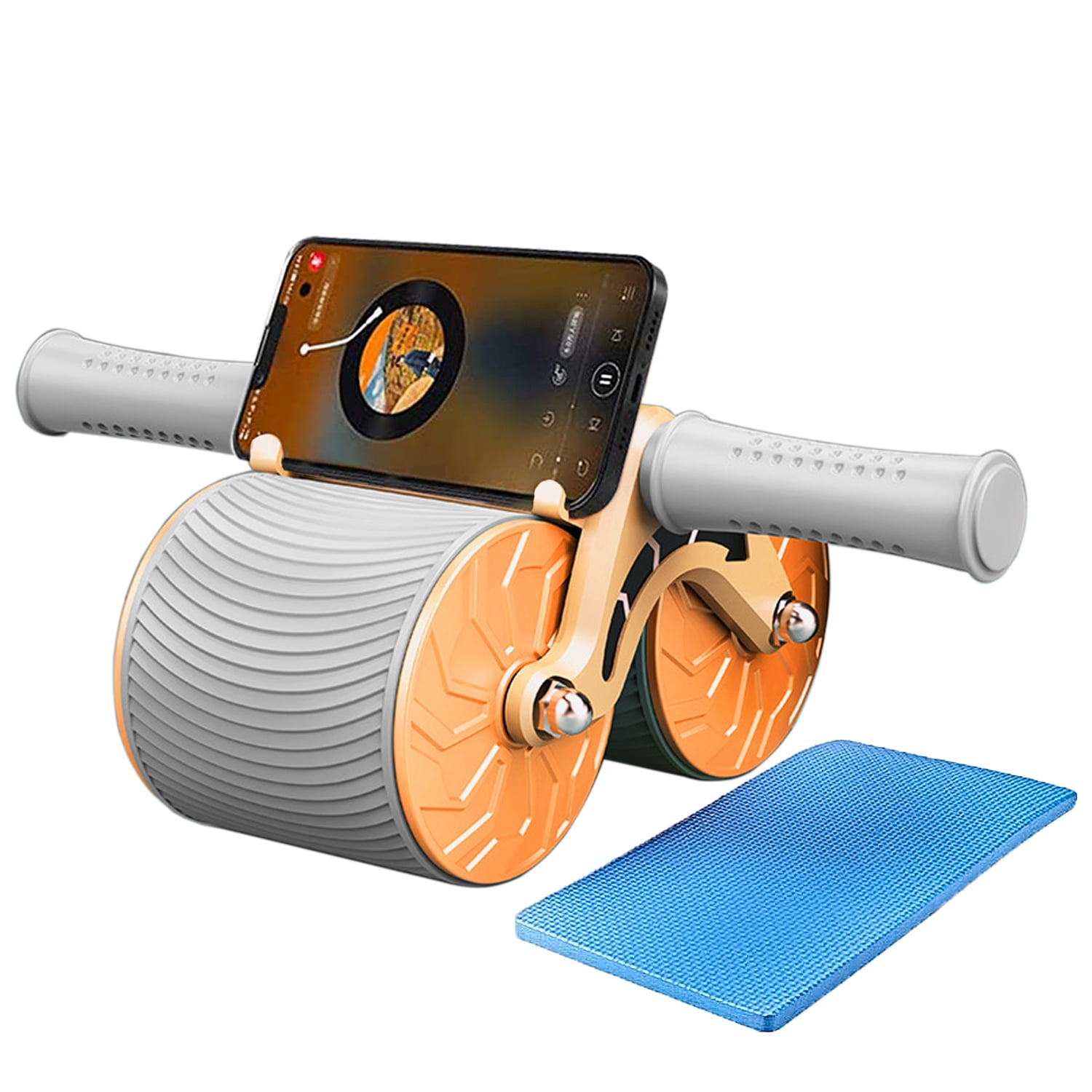 Prociv Abdominal Exercise Roller with Elbow Support Automatic Rebound Orange Walmart