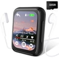 thumbnail image 1 of Prociv 32G MP3 Player with Bluetoooth - High Fidelity Sound Music Player Full Touch Screen with Built-in Speaker FM Radio Recorder Supports FHD Camera, Multiple Musci Formats, Earphones Included, 1 of 8