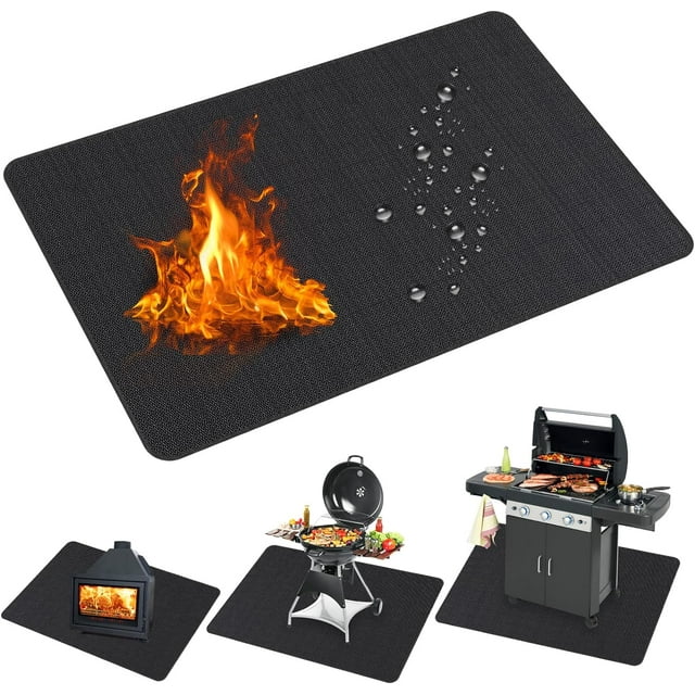 Prociv 48x30 inch Under Grill Mats for Outdoor Grill, Easy to Clean