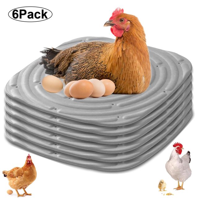 Prociv 6 Pack Washable Chicken Nesting Pads, 12Inch x 12Inch Nesting
