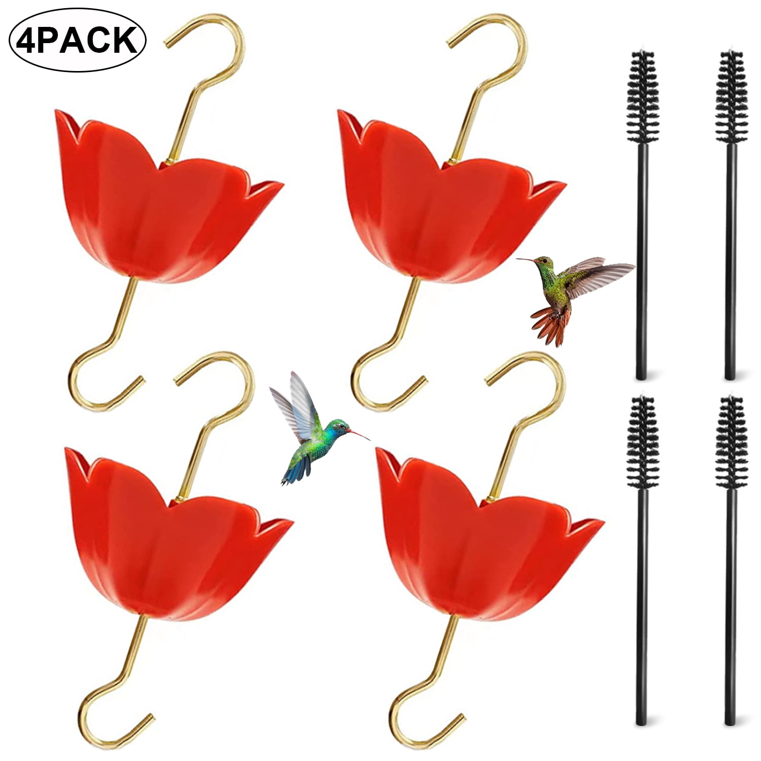 Prociv Ant Moat for Hummingbird Feeder,5 oz x 4 Pack Red Umbrella Ant