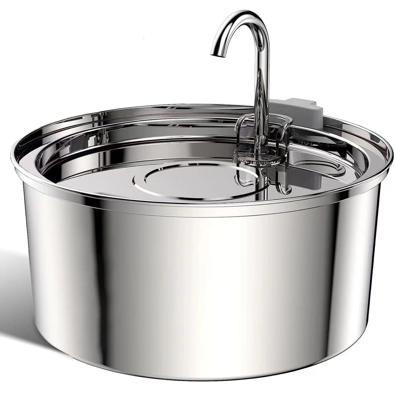 Prociv Cat Water Fountain Stainless Steel, 108oz/3.2L Automatic Cat Fountain, Dog Water Dispenser, Super Silen, Multi-Filtration. Dishwasher Safe for Cats, Dogs, Multiple Pets