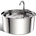 thumbnail image 1 of Prociv Cat Water Fountain Stainless Steel, 108oz/3.2L Automatic Cat Fountain, Dog Water Dispenser, Super Silen, Multi-Filtration. Dishwasher Safe for Cats, Dogs, Multiple Pets, 1 of 8