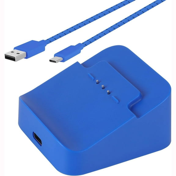 Prociv Charging Station Dock & Charging Cable Cord for Xbox Elite Wireless Controller Series 2, Charging Set for Xbox One Elite 2 Controller (Blue)