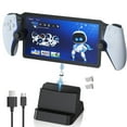 thumbnail image 1 of Prociv Charging Station for Playstation Portal Remote Player, PS Portal Charger Dock Stand with Type C Plug, Playstation 5 PS5 Portable Accessories Stand Charger Station, Black, 1 of 9