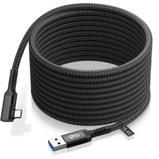  Kuject Link Cable 20FT Compatible for Quest 3 and Quest 2,  Nylon Braided Accessories for Rift S/Steam VR Games, USB 3.0 Type C to C  High Speed Data Transfer Charging Cord
