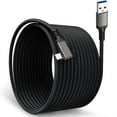thumbnail image 1 of Prociv Compatible for Oculus Quest 2 Link Cable 16.4FT, VR Headset Cable for Oculus Quest 2 / Quest 3, USB 3.0 to TYEE C High Speed Data Transfer Charging Cord for Gaming PC & USB C Chargers, 1 of 8
