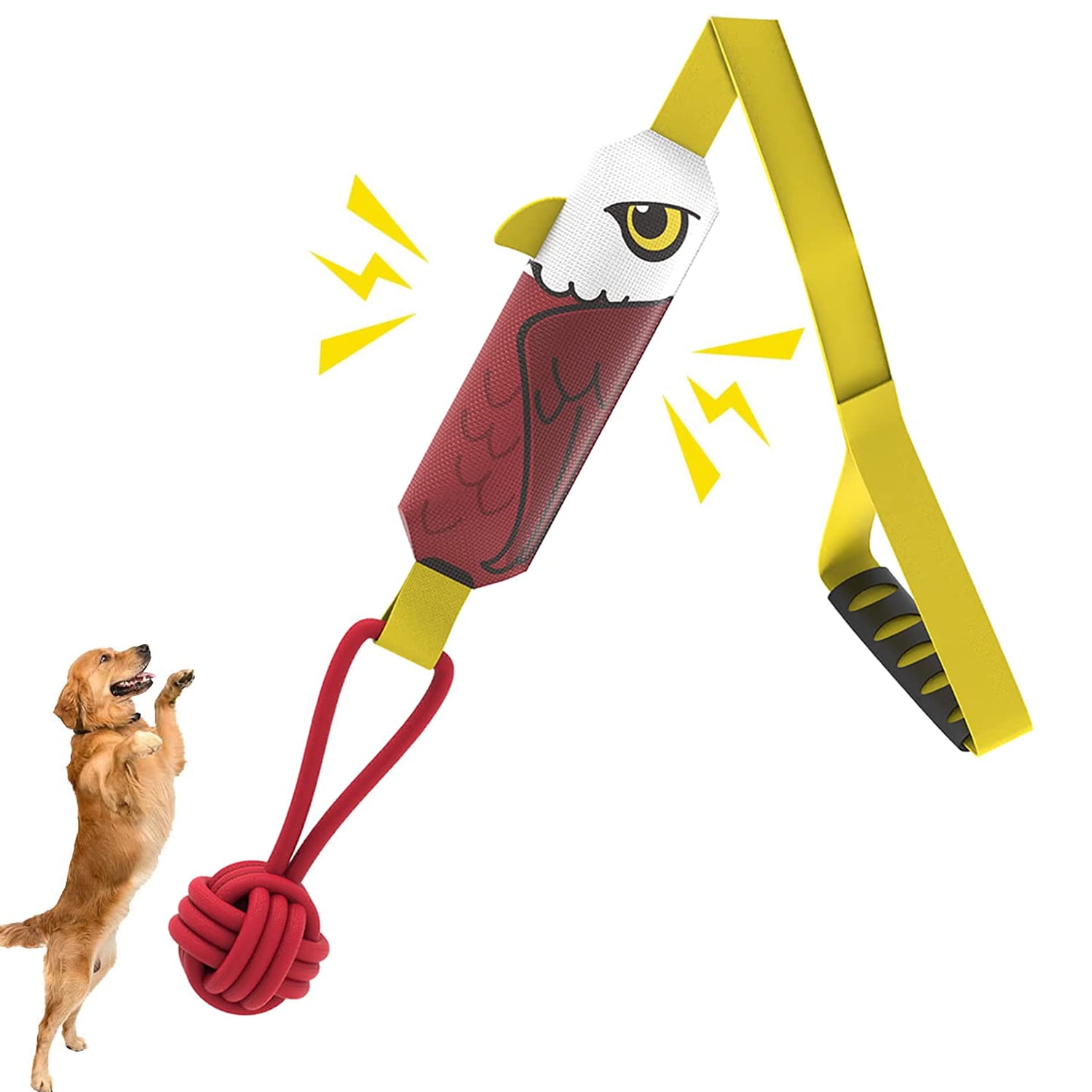 Prociv Dog Tug Toy, Dog Chew Toys for Aggressive Chewers, Easy to Tug of War Dog Toy for