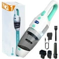 thumbnail image 1 of Prociv Handheld Vacuum Cordless Car Vacuum - 6000PA Strong Suction Handheld Vacuum Cleaner with Fast Cahrge Tech, Portable Vacuum with Large-Capacity Battery, Handheld Vac, White&Green, 1 of 7