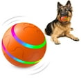 thumbnail image 1 of Prociv Interactive Dog Toys Dog Ball, Durable Automatic Rolling Ball with Led Flash Lights for Small Meduium Large Dogs Breed, USB Rechargeable Orange, 1 of 8