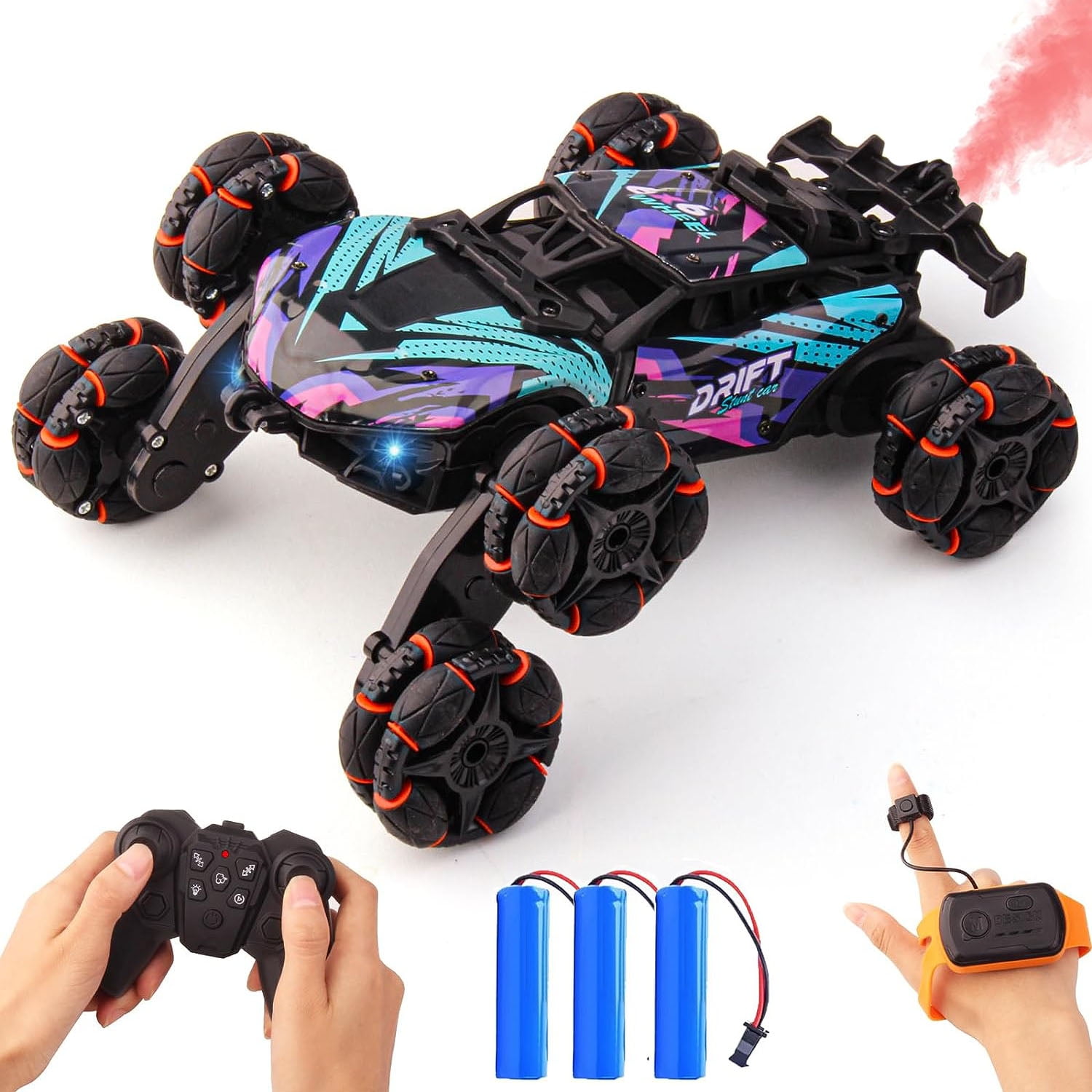 Prociv Remote Control Car, 120 RC Stunt Car, 360 Flips Rotating RC