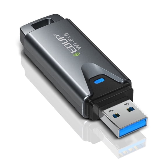 Prociv USB 3.0 WiFi 6E Adapter for PC, AXE3000, 802.11ax, Tri-Band 6GHz/5GHz/2.4GHz, USB Wi-Fi Dongle Wireless Network Card, Support Windows 11/10 (Install Driver) & Linux