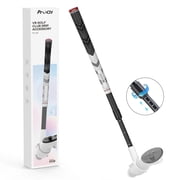 Prociv VR Golf Club Attachment Compatible with Meta/Oculus Quest 3S/Quest 3, Adjustable Length, 80 Degree Keep Tracking, Non-Slip VR Golf Handle Grip for Golf + for Right Controller