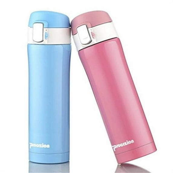 Procizion THRPROE 16 oz Insulated Stainless Steel Vaccum Flask, Sky Blue